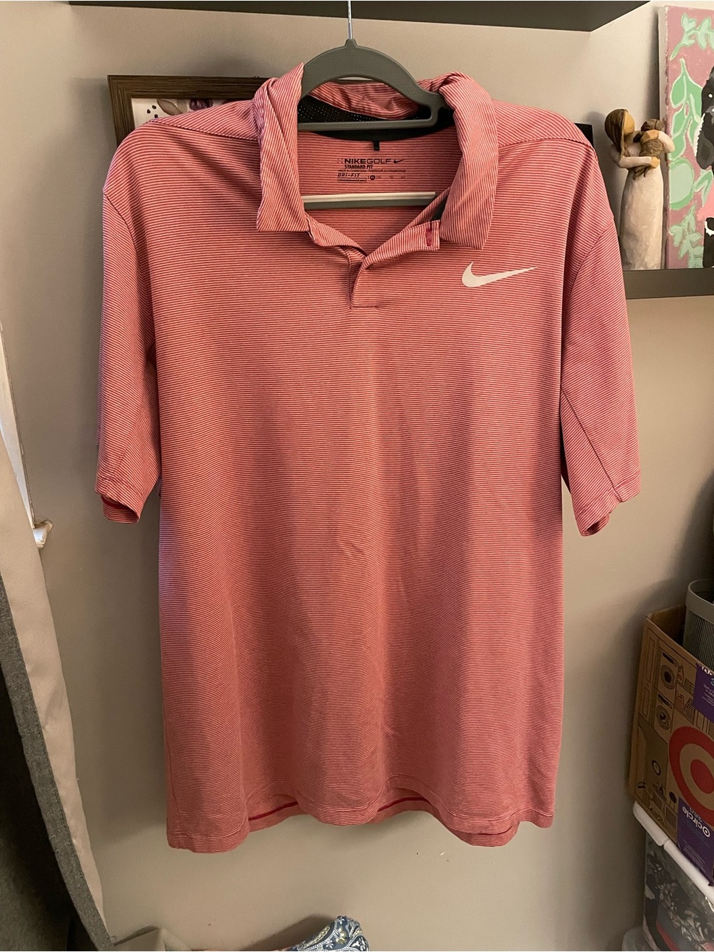Nike Men's Red Dri-Fit Shirt